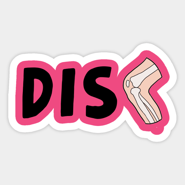 Dis Knee Sticker by DisneyDan